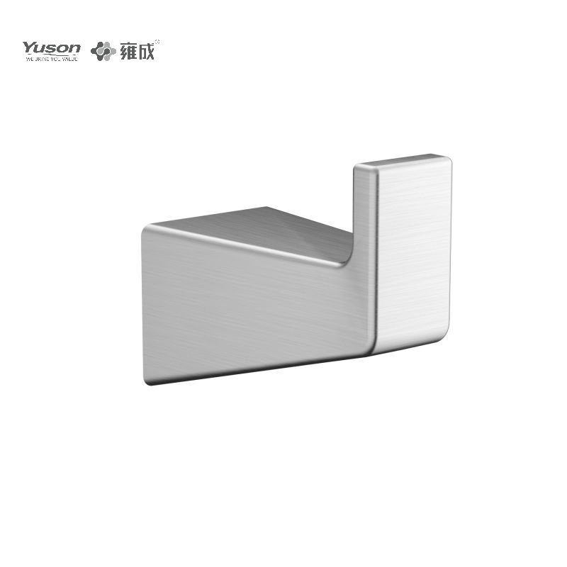 25888 Sleek Bathroom accessories, Robe hook, Zinc/Brass/SUS robe hook, wall- mounted(Series 25800)