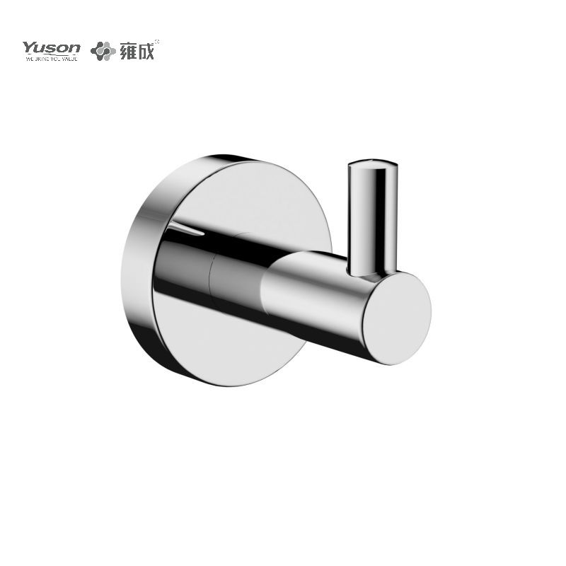 26288 Sleek Bathroom accessories, Robe hook, Zinc/Brass/SUS robe hook, wall- mounted(Series 26200)