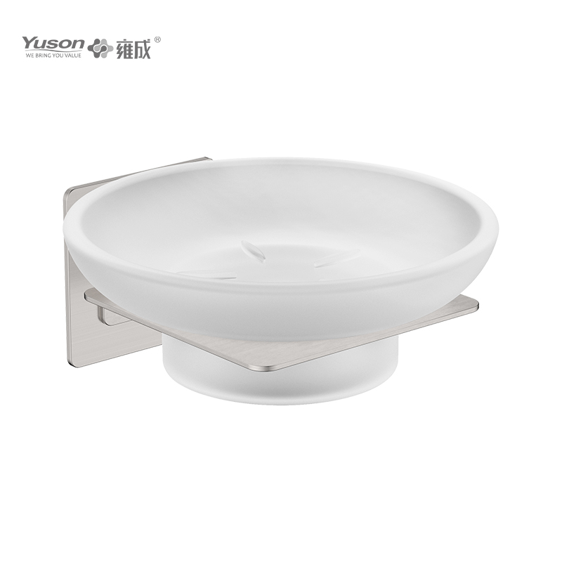 27985 Sleek Bathroom accessories, Soap dishes, with Glass dish,Zinc/Brass/SUS Soap holder, wall- mounted(Series 27900)