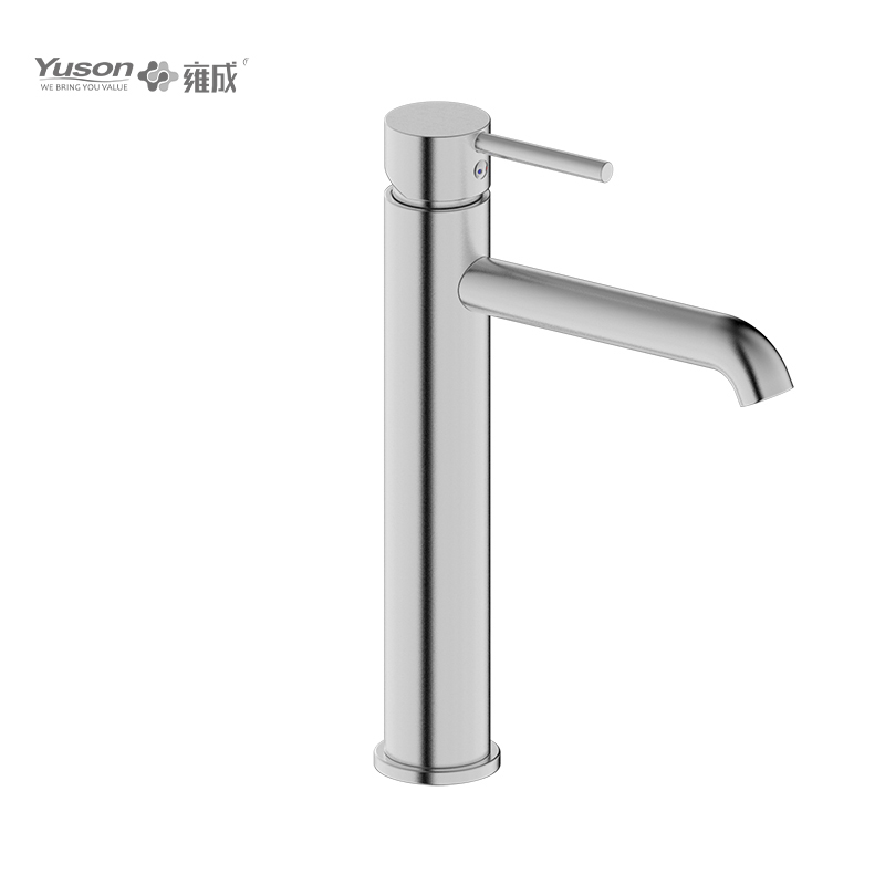 2011-31 SUS304 stainless steel high deck-mounted hot&cold water mixer, vessel basin mixer