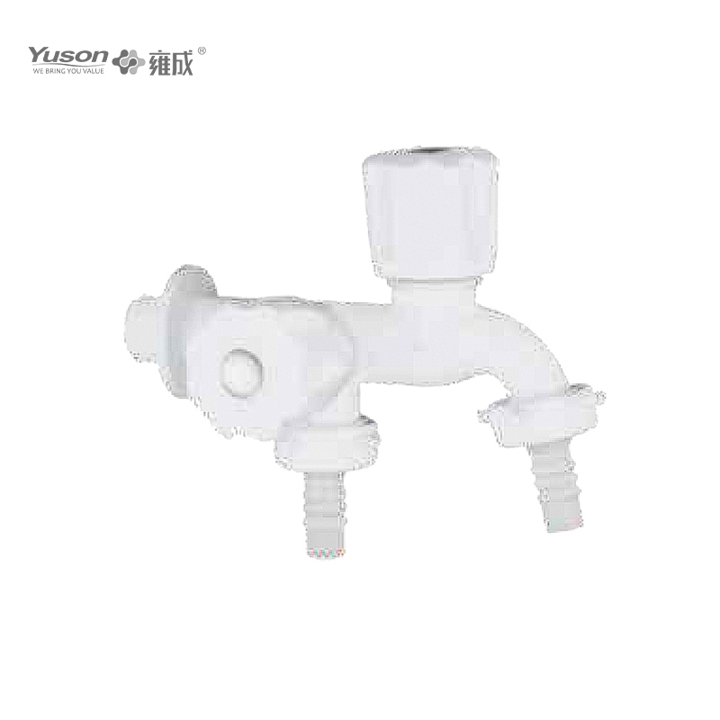 93001-3 ABS plastic wall-mounted pillar two way cold water tap/faucet 1/2