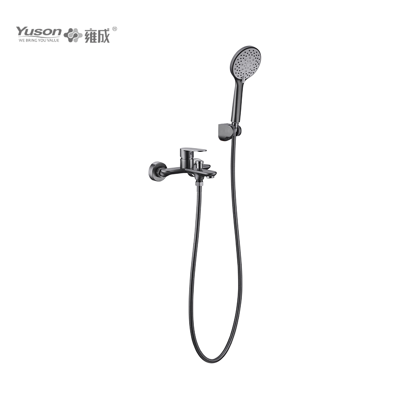 2012-10K1 Brass wall-mounted single lever hot&cold water bath&shower mixer with showerhead