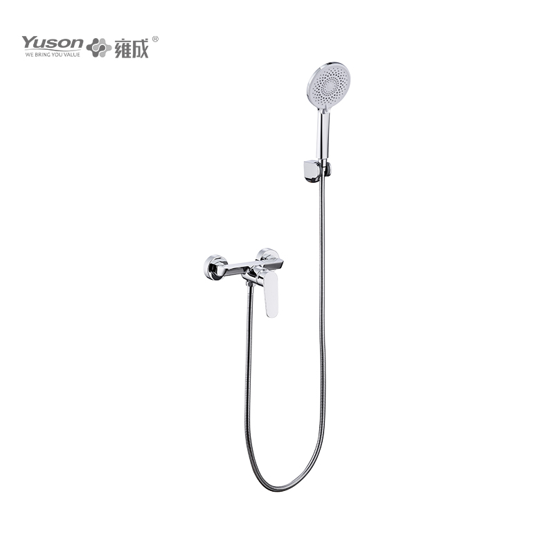 2027-20K1 Brass wall-mounted single lever hot&cold water shower mixer with showerhead