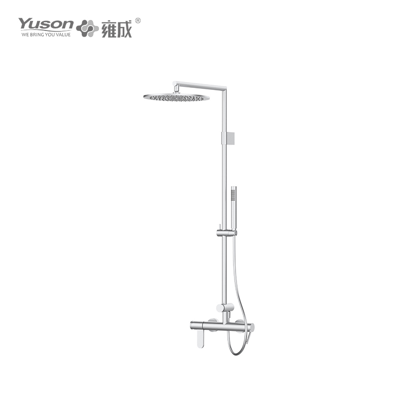 3160-21K SS 316L Multi functional Single lever wall-mounted shower column